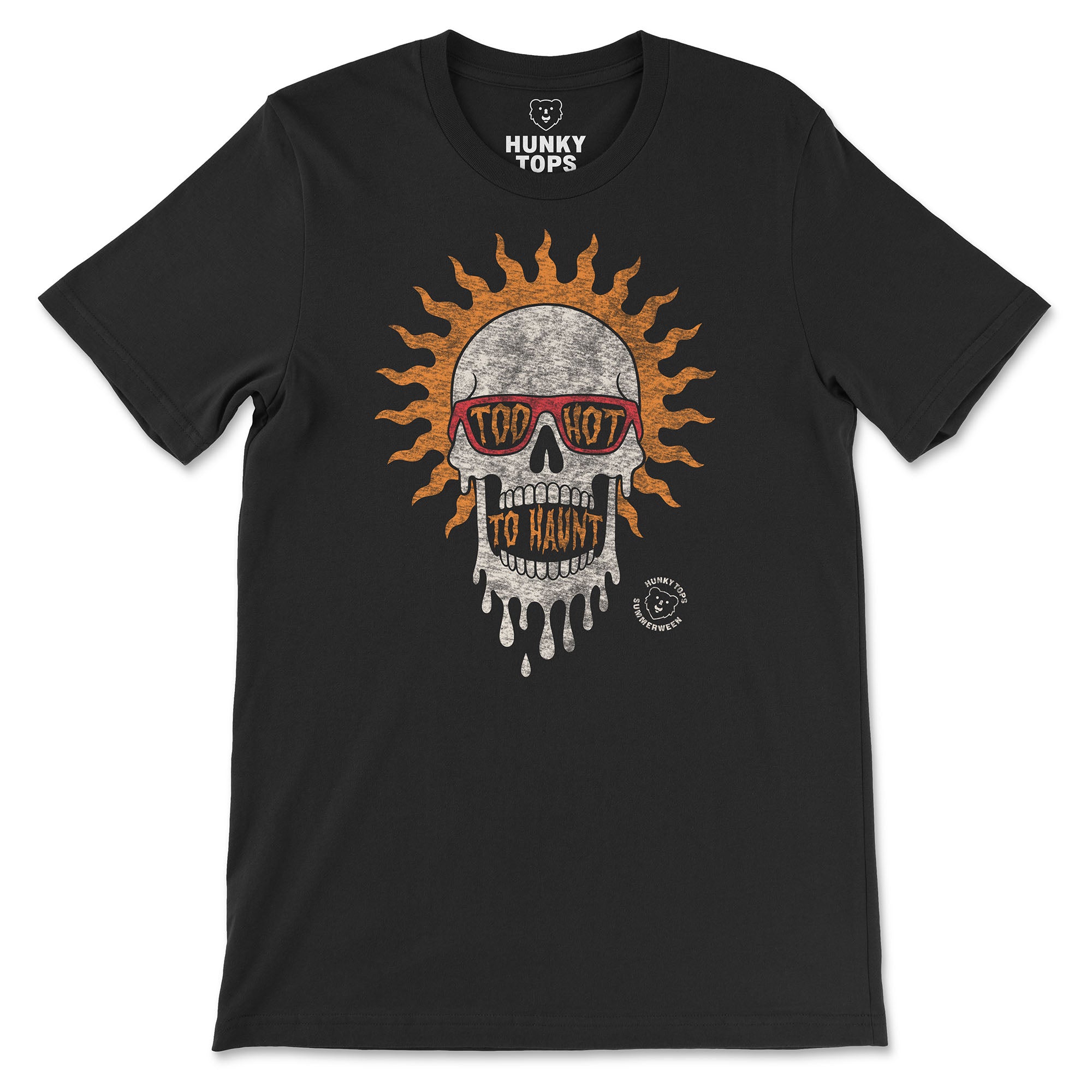 Too Hot To Haunt Gay Summerween T-Shirt - Printify #color_Black