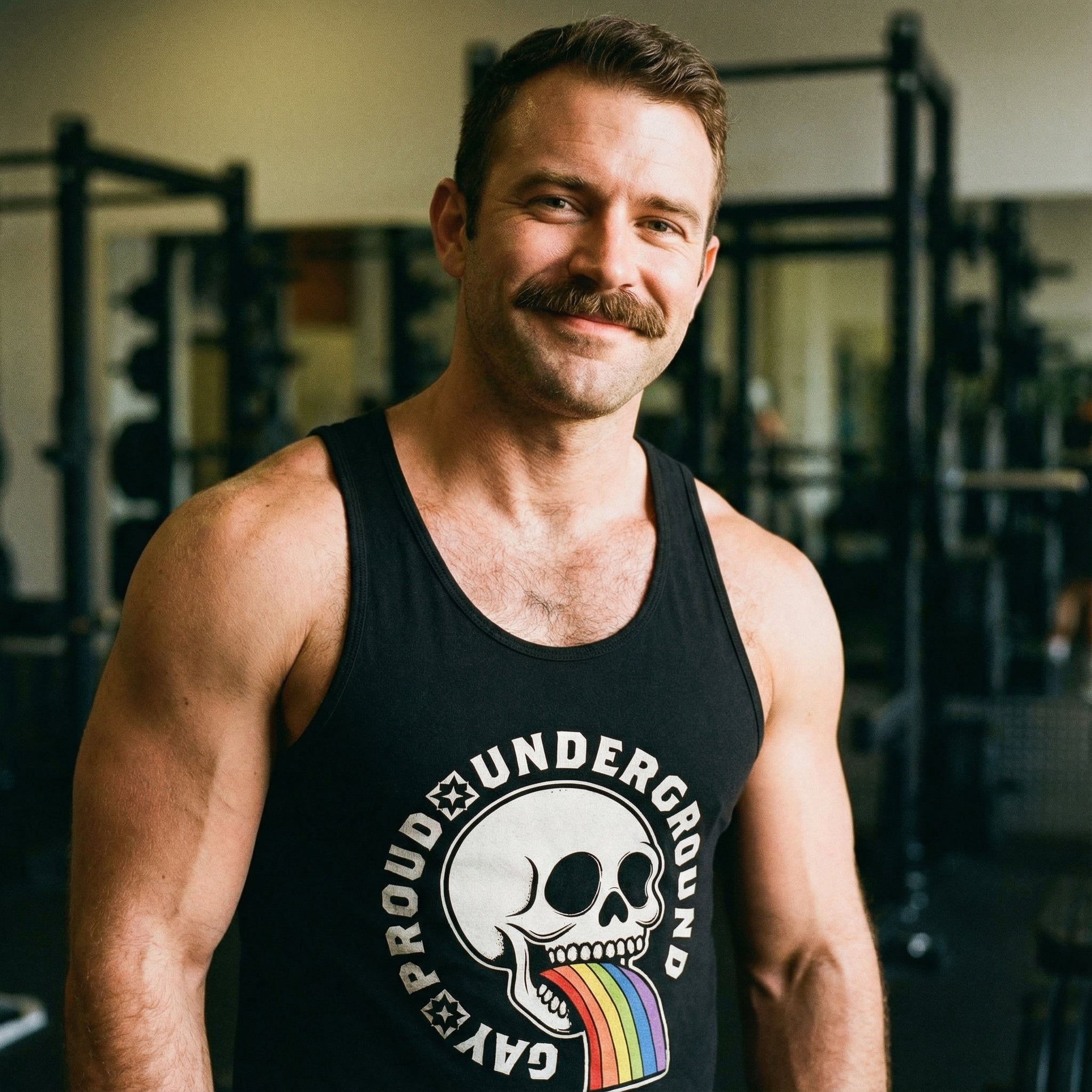 Proud Underground Gay Skull Tank Top - Bold & Stylish Apparel
