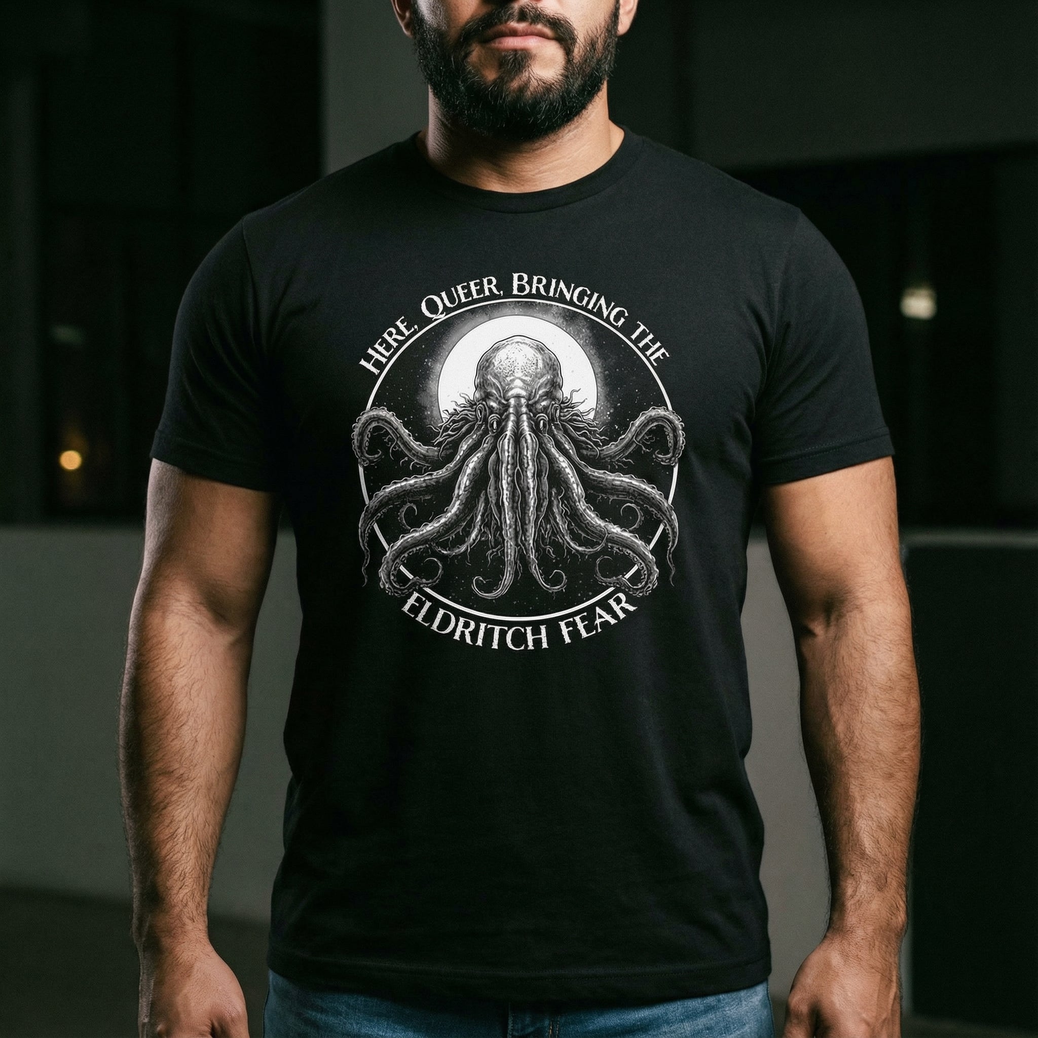 Queer Eldritch Fear T-Shirt #color_Black