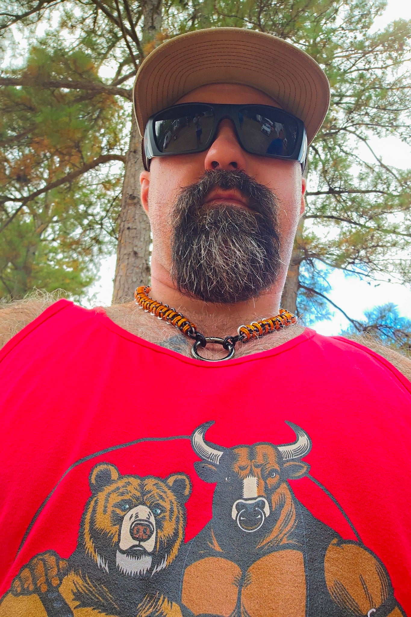 ruttncountry wearing the Bull and Bear Tank