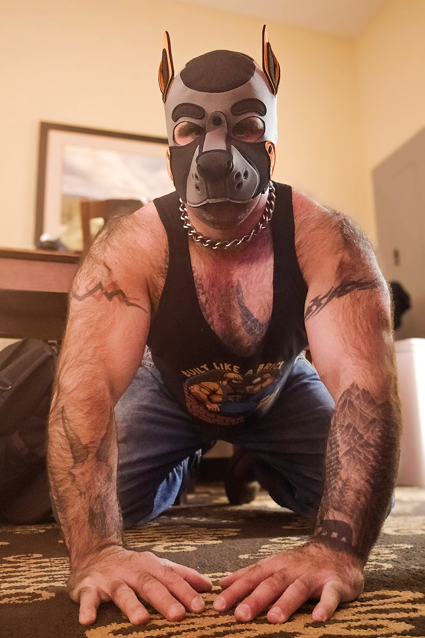 ruttncountry wearing the Built Like a Brick Tank Top