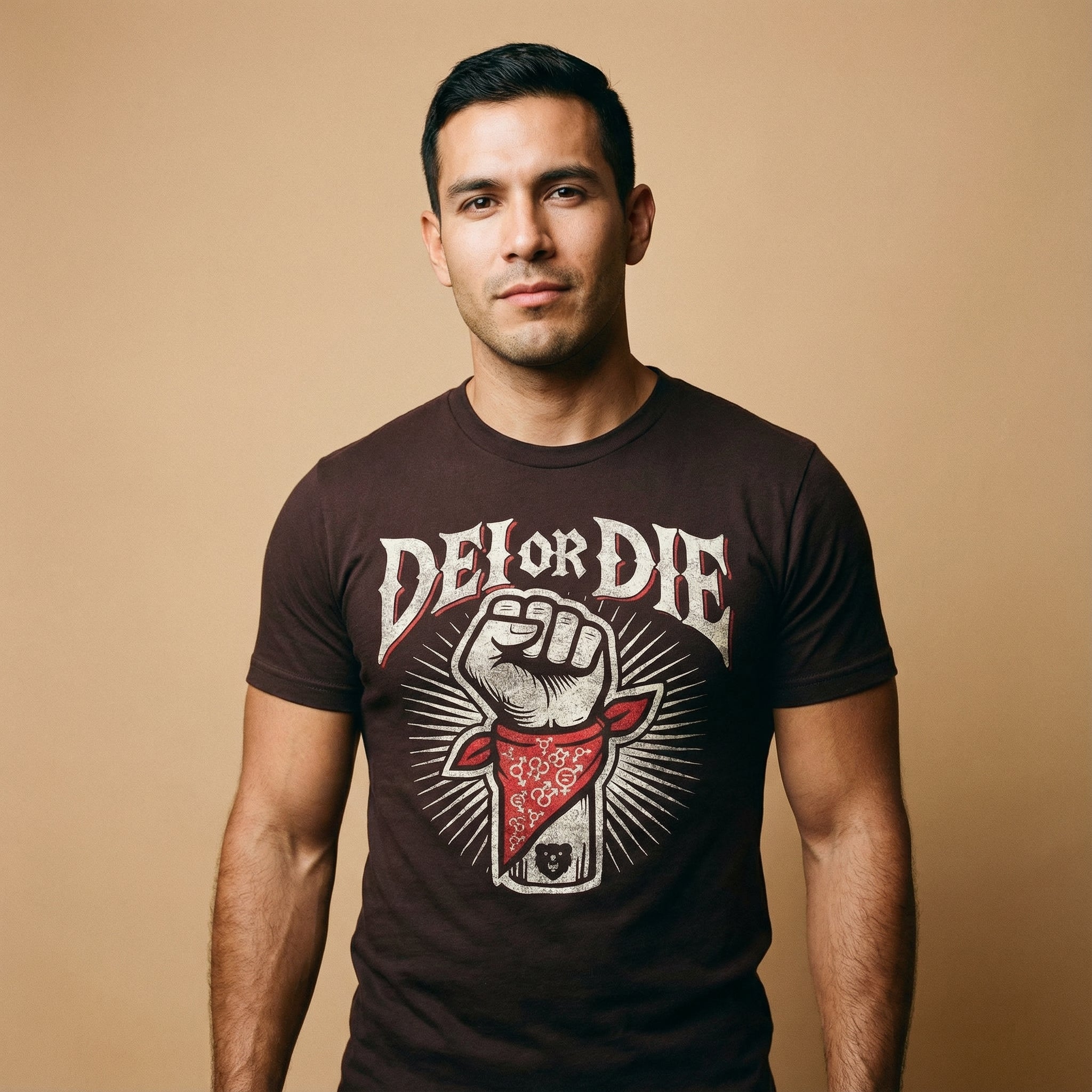 DEI OR DIE T-Shirt #color_Oxblood Black