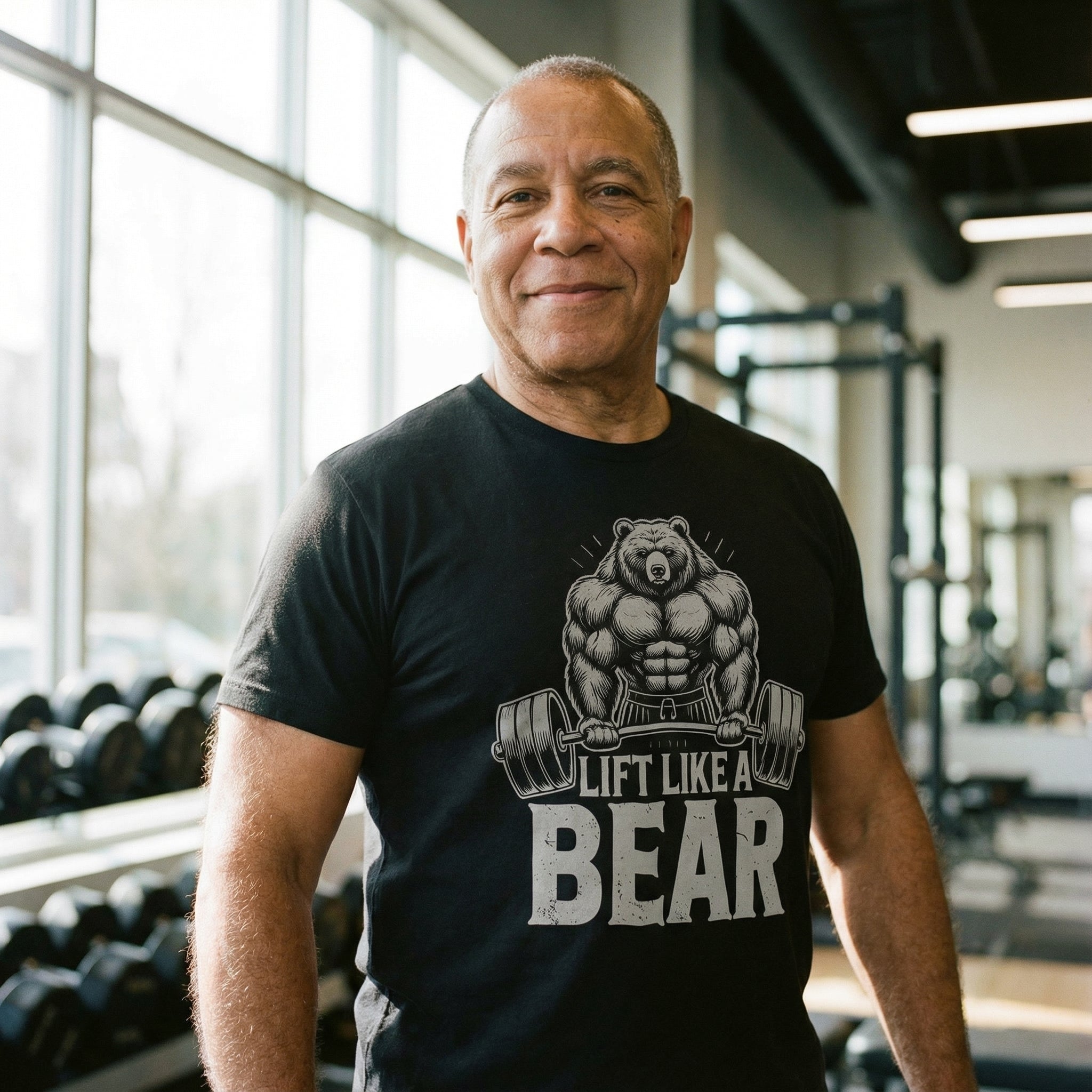 Lift Like a Bear T-Shirt #color_Black