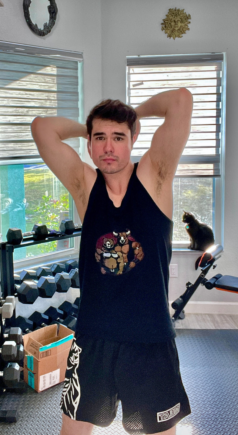 balroxelle wearing Hunky Tops
