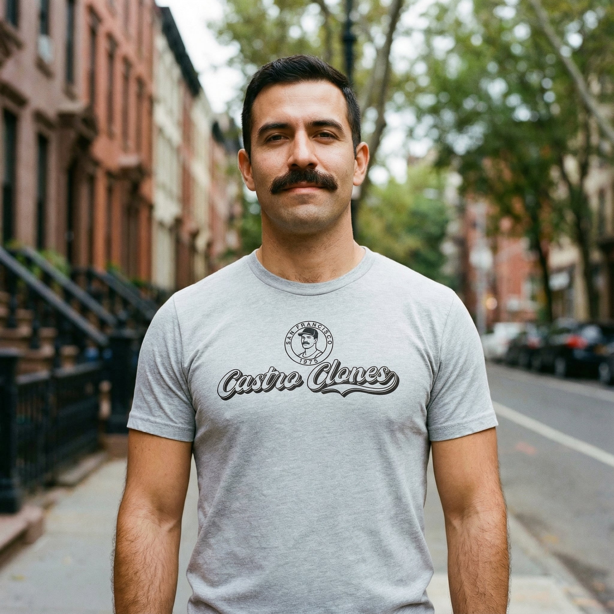 Castro Clones Gay T-Shirt #color_Athletic Heather