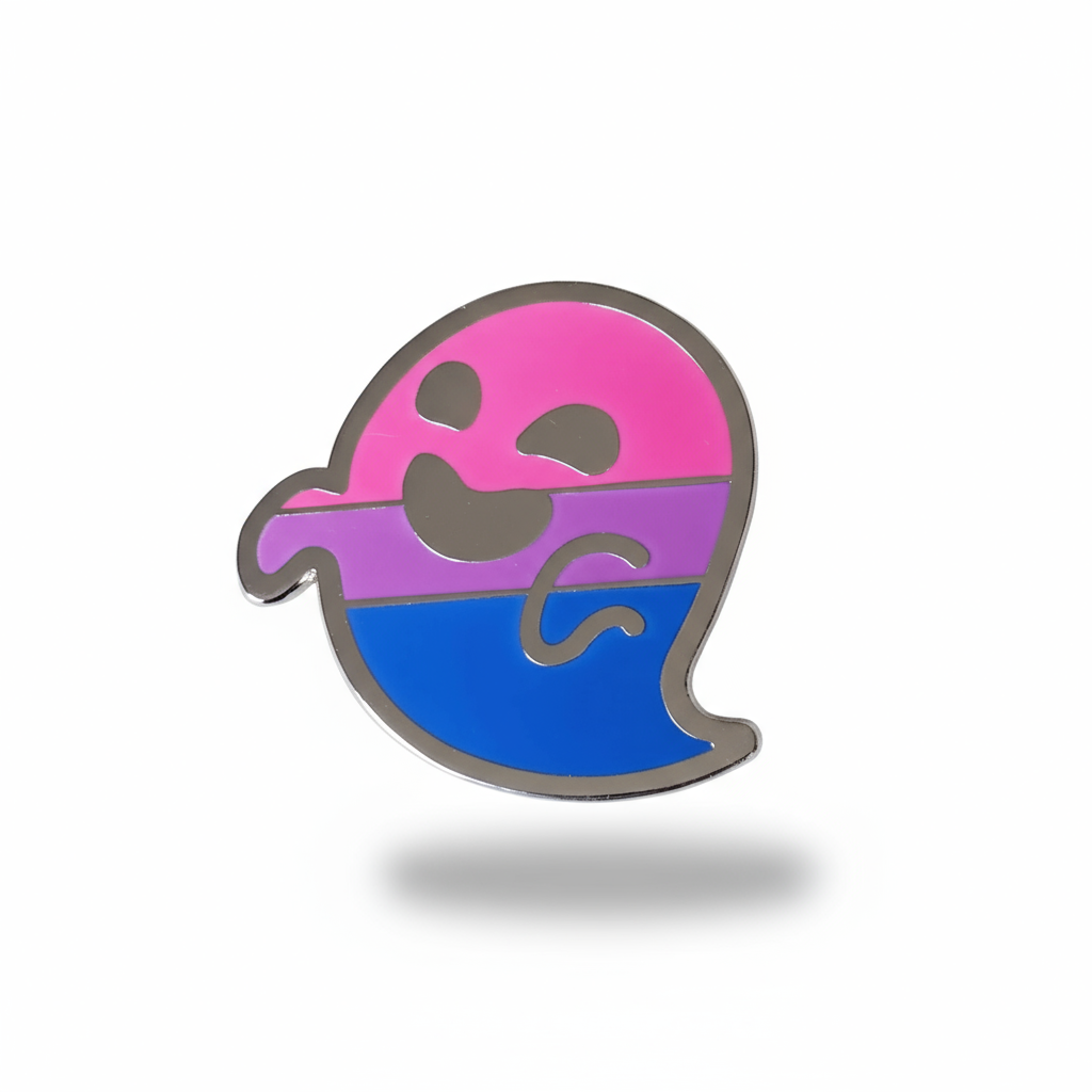 Bi-nshee (bisexual pride) hard enamel pin