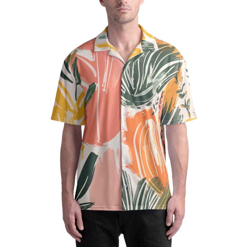 Blossom Zen Camp Shirt - Hunky Tops