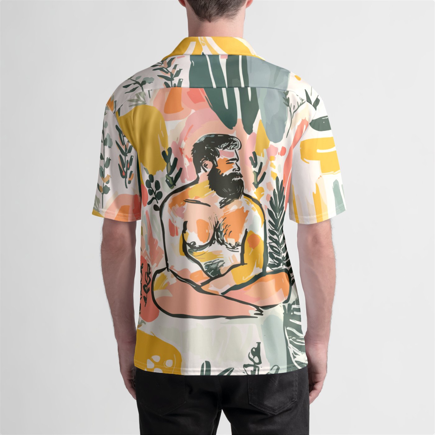 Blossom Zen Camp Shirt - Hunky Tops
