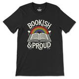 BOOKISH AND PROUD T-Shirt - Hunky Tops #color_Black