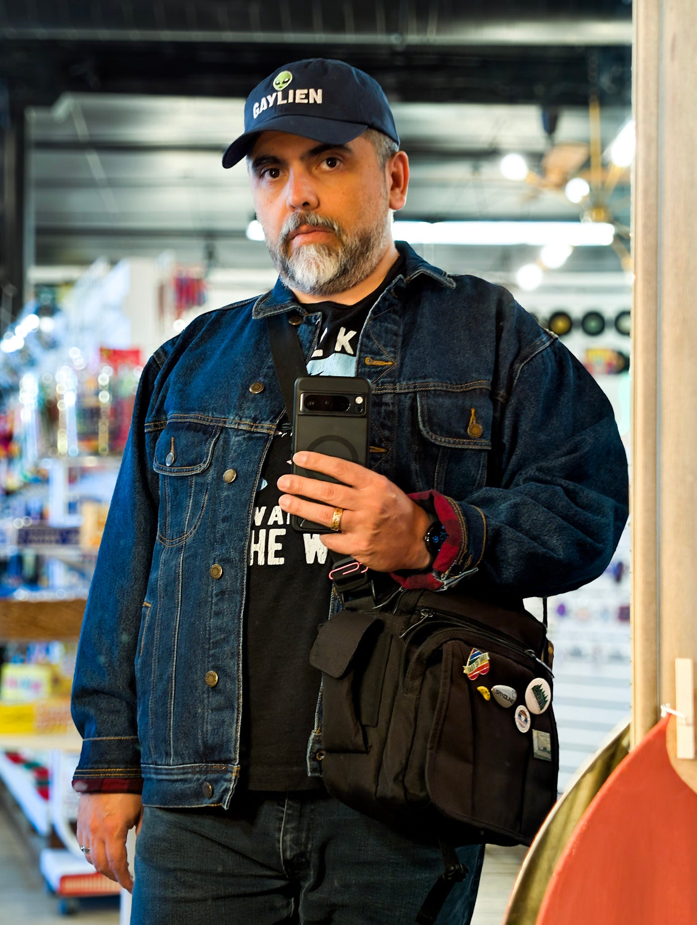 borghal wearing the Gaylien Embroidered Dad Cap