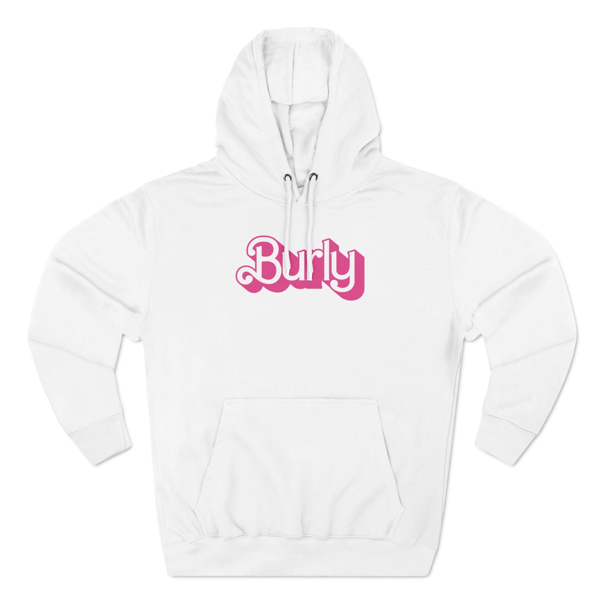 Burly Premium Hoodie - Hunky Tops #color_White