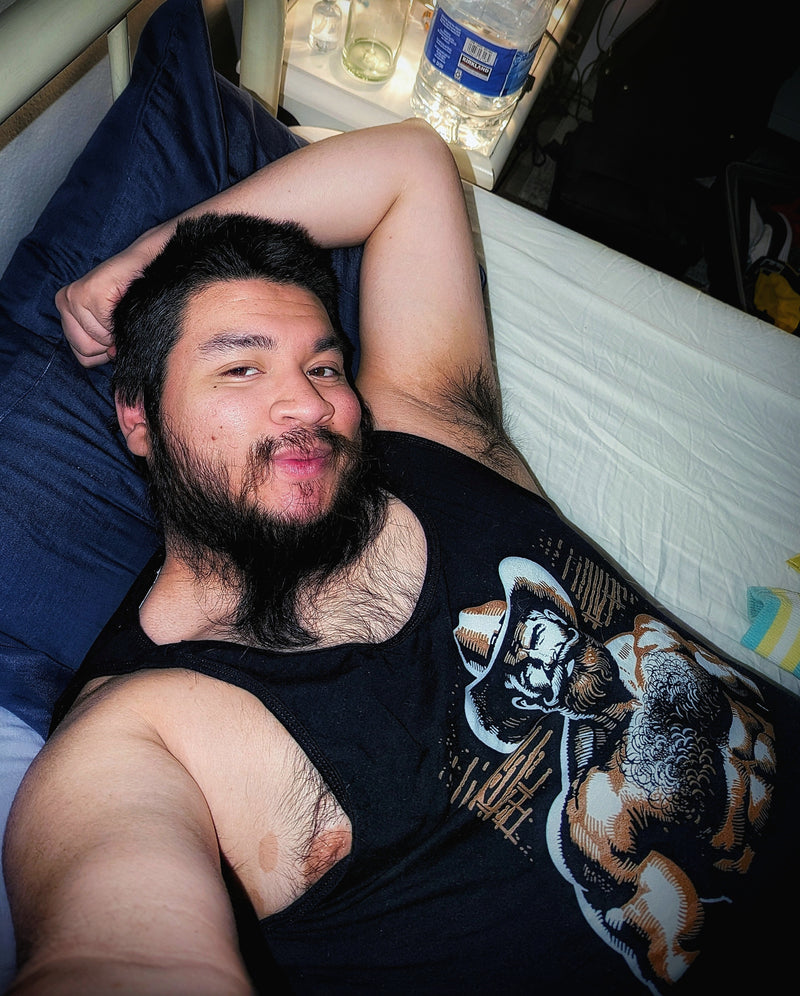 chalupanarwal wearing Hunky Tops