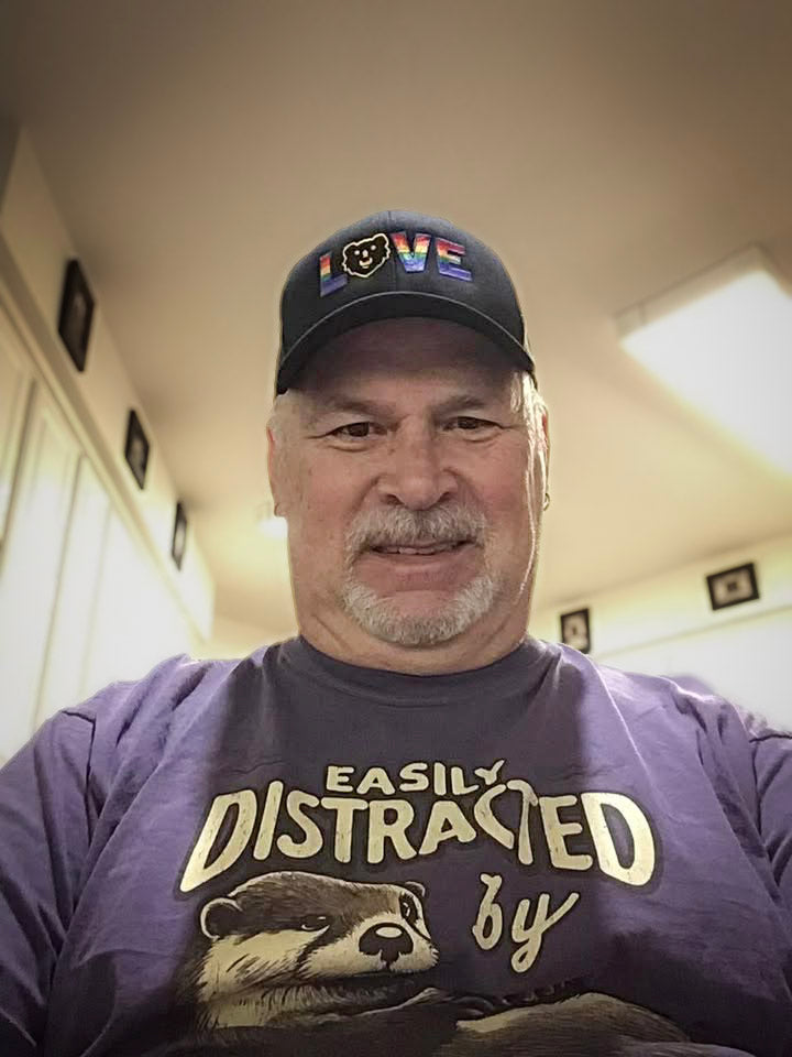 Dan G wearing Hunky Tops