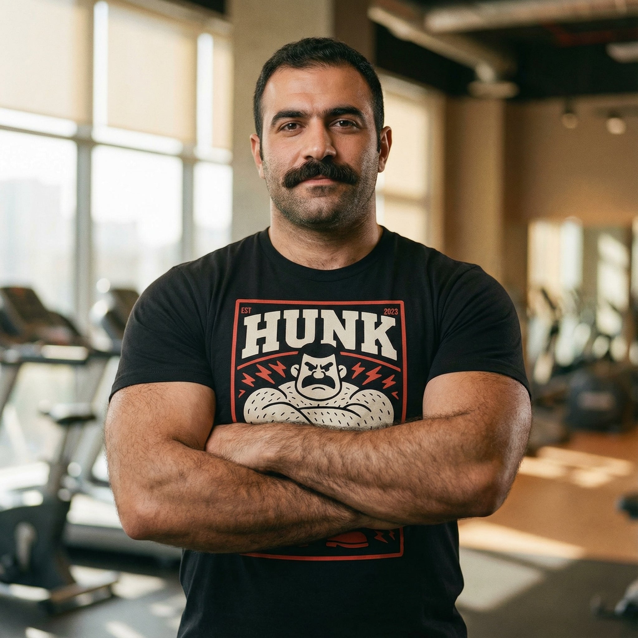 HUNK Gym Daddy T-Shirt #color_Black