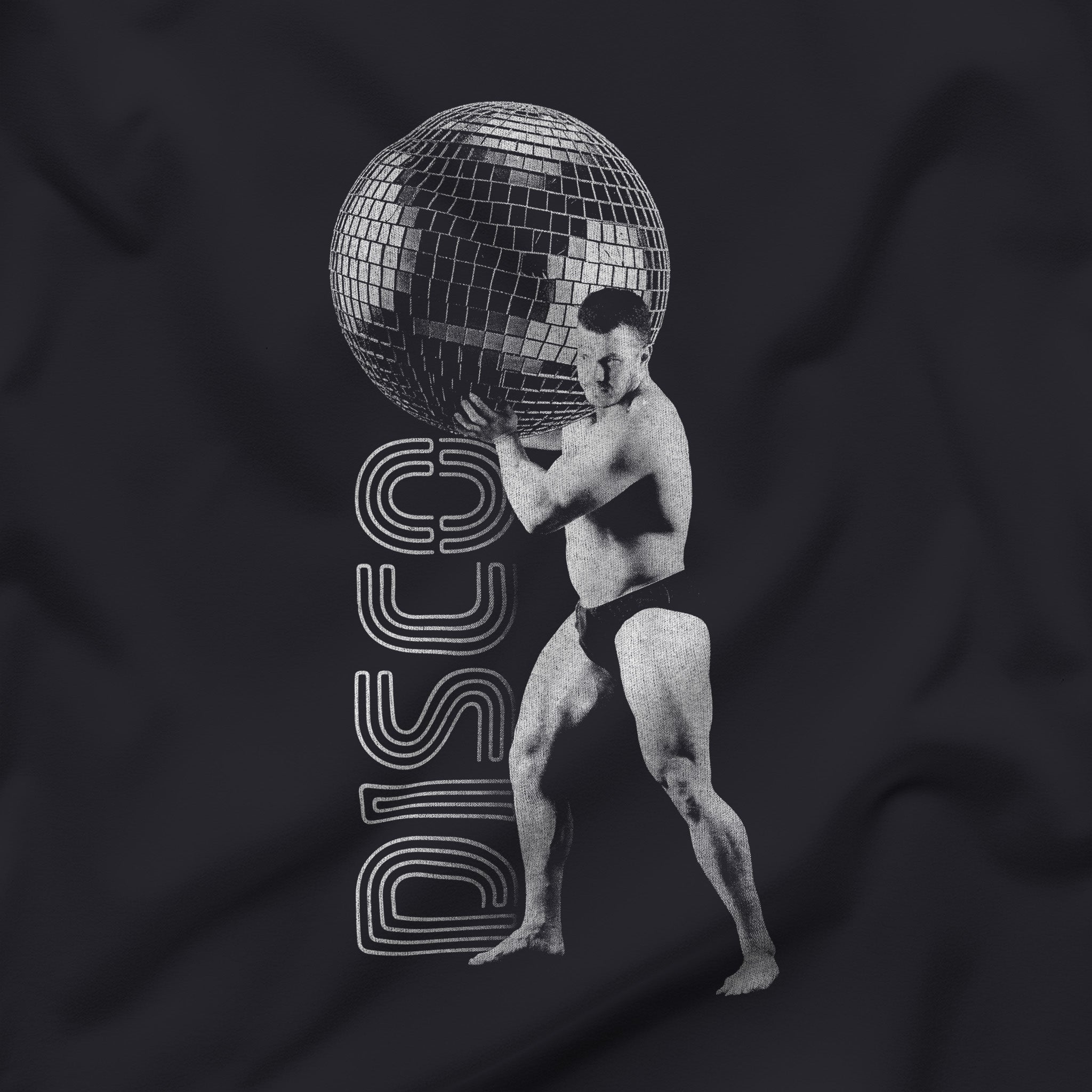 "Disco Strong: Unleash Your Inner Groove" T-Shirt - Hunky Tops#color_dark grey
