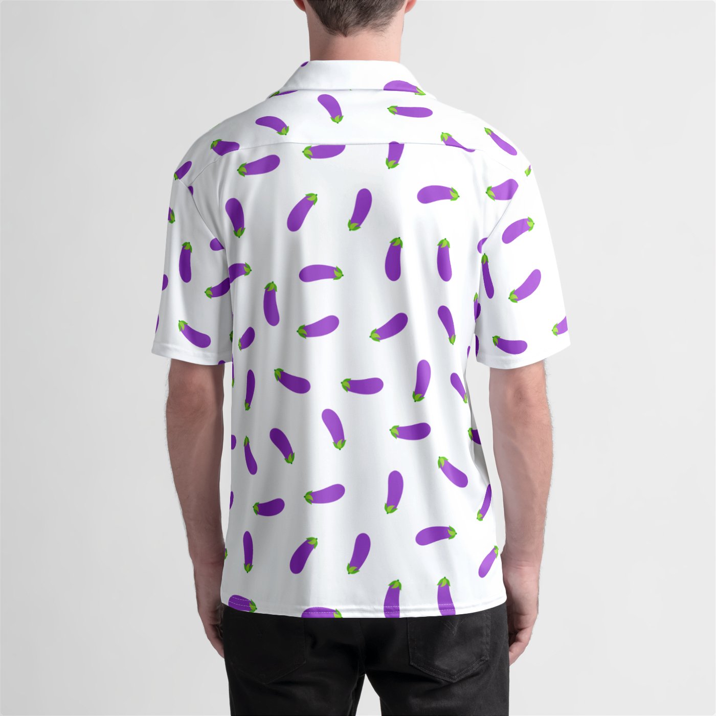 Eggplant Camp Shirt – Savor the Cheeky Charm - Hunky Tops