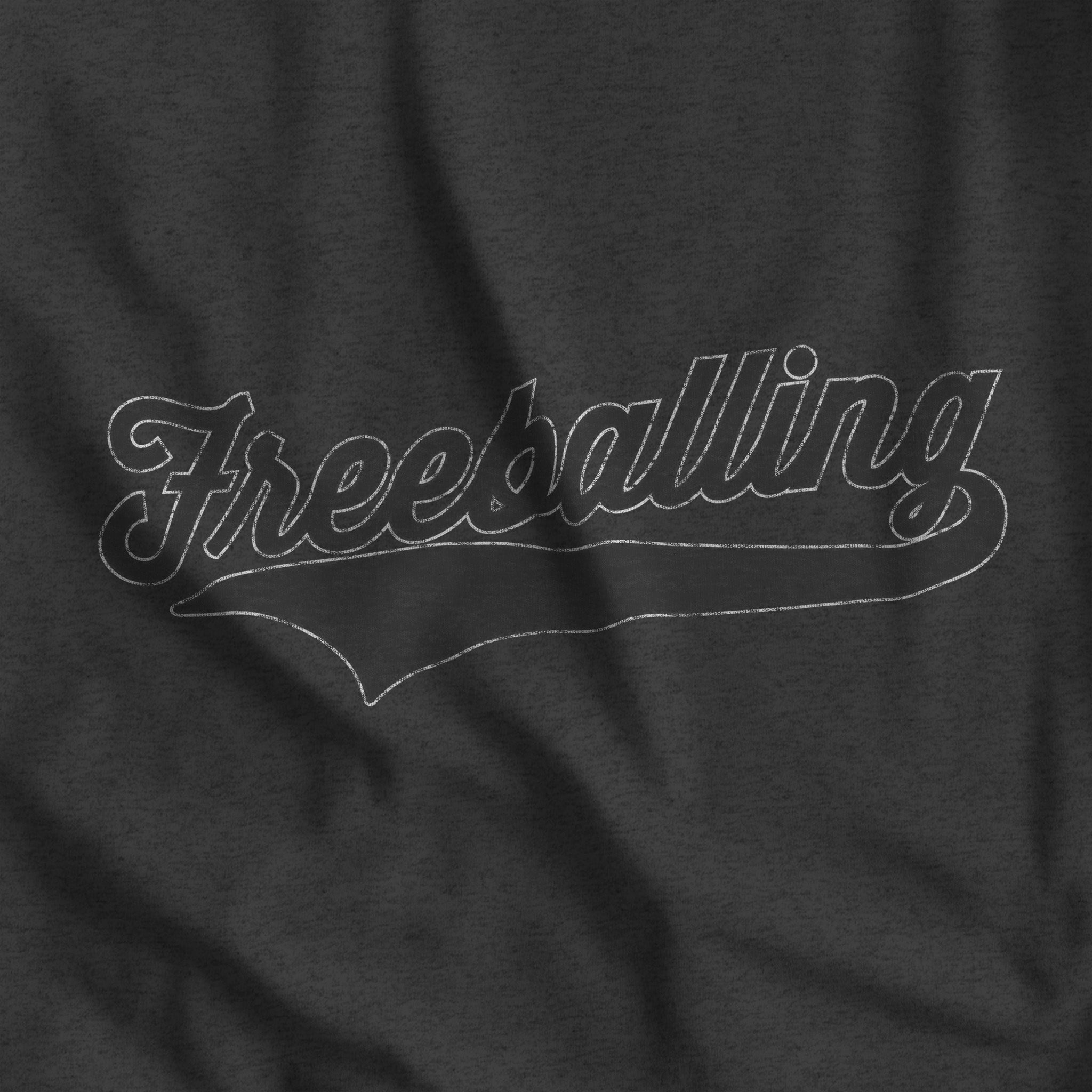 "Freeballing" Hoodie - Hunky Tops #color_Dark Heather