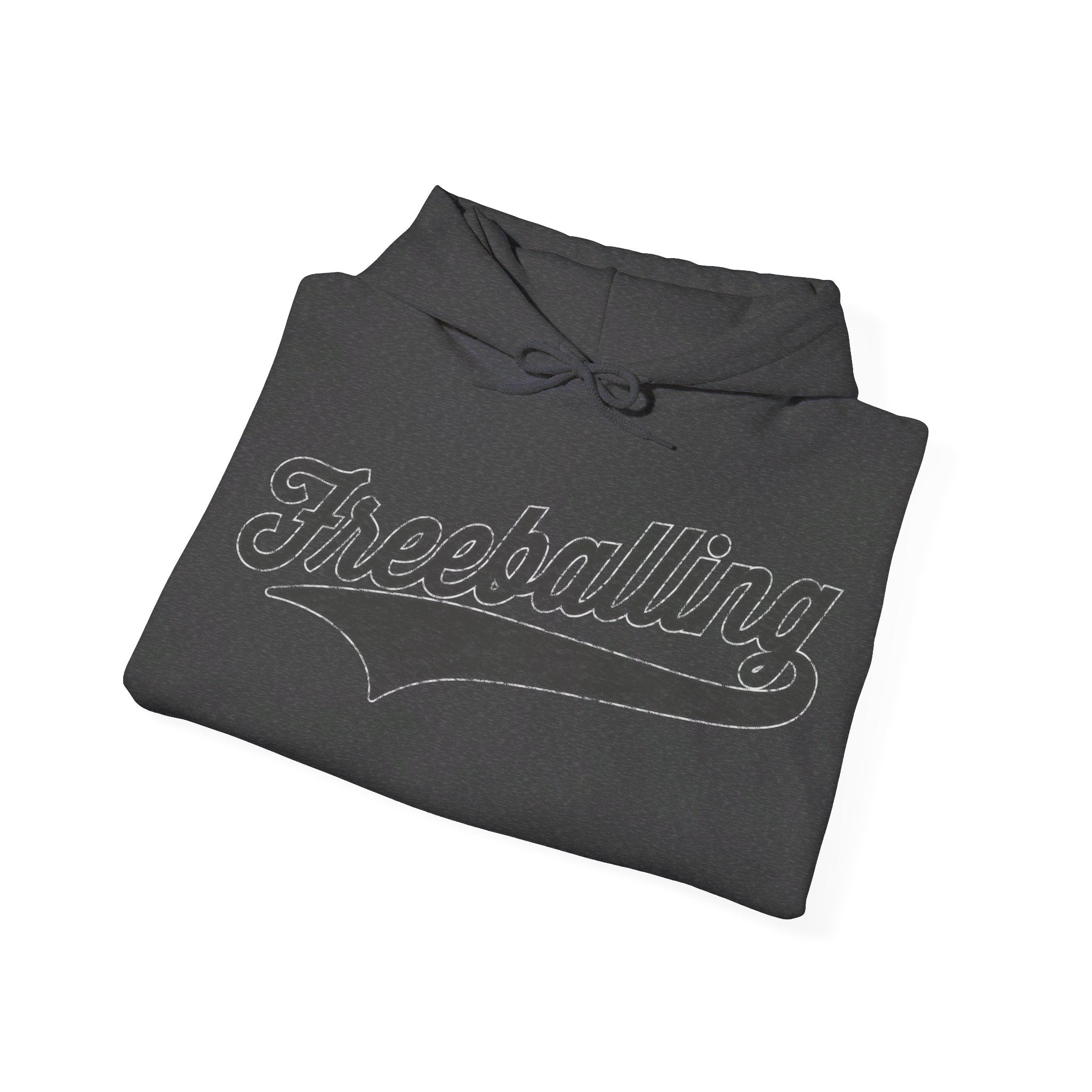 "Freeballing" Hoodie - Hunky Tops #color_Dark Heather