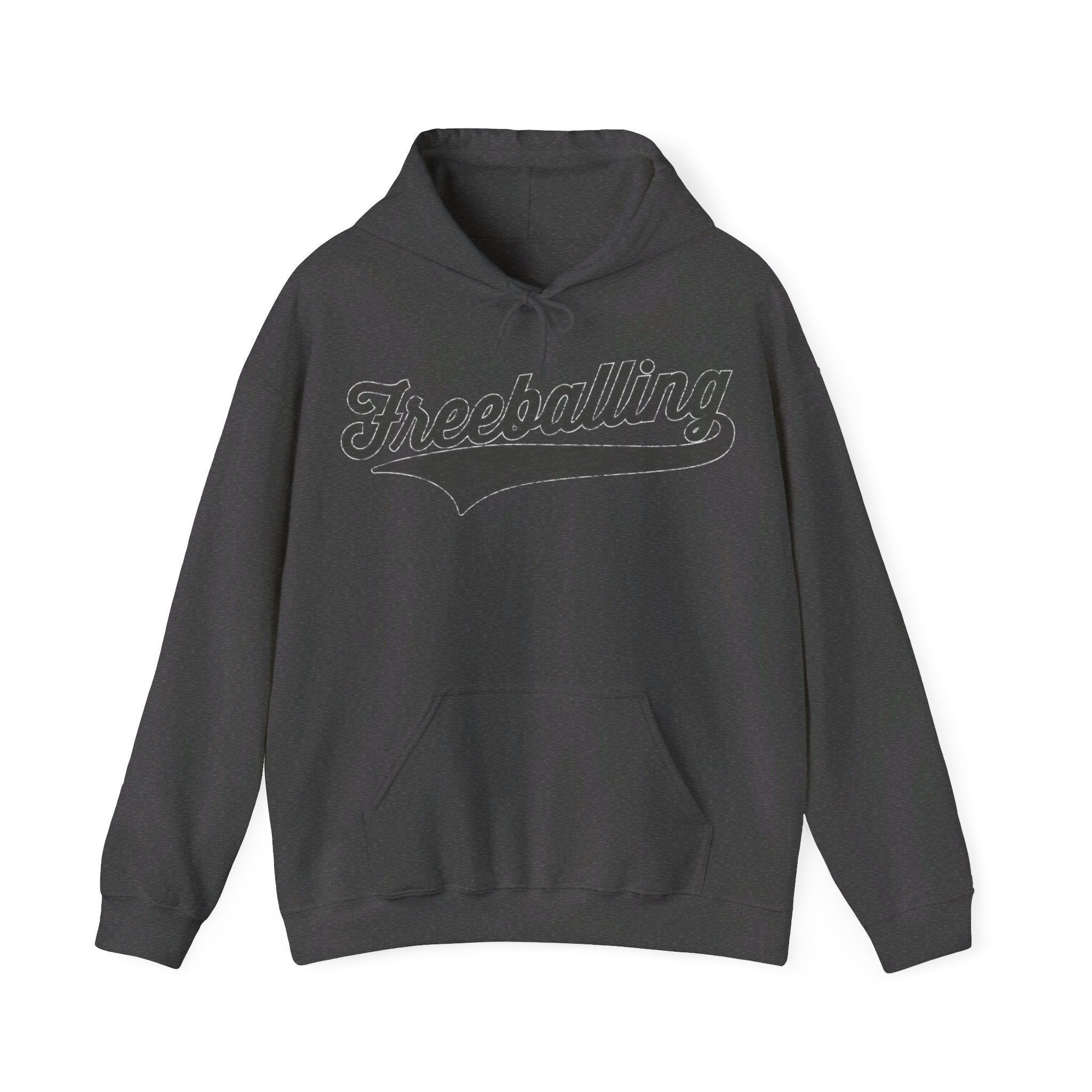 "Freeballing" Hoodie - Hunky Tops #color_Dark Heather