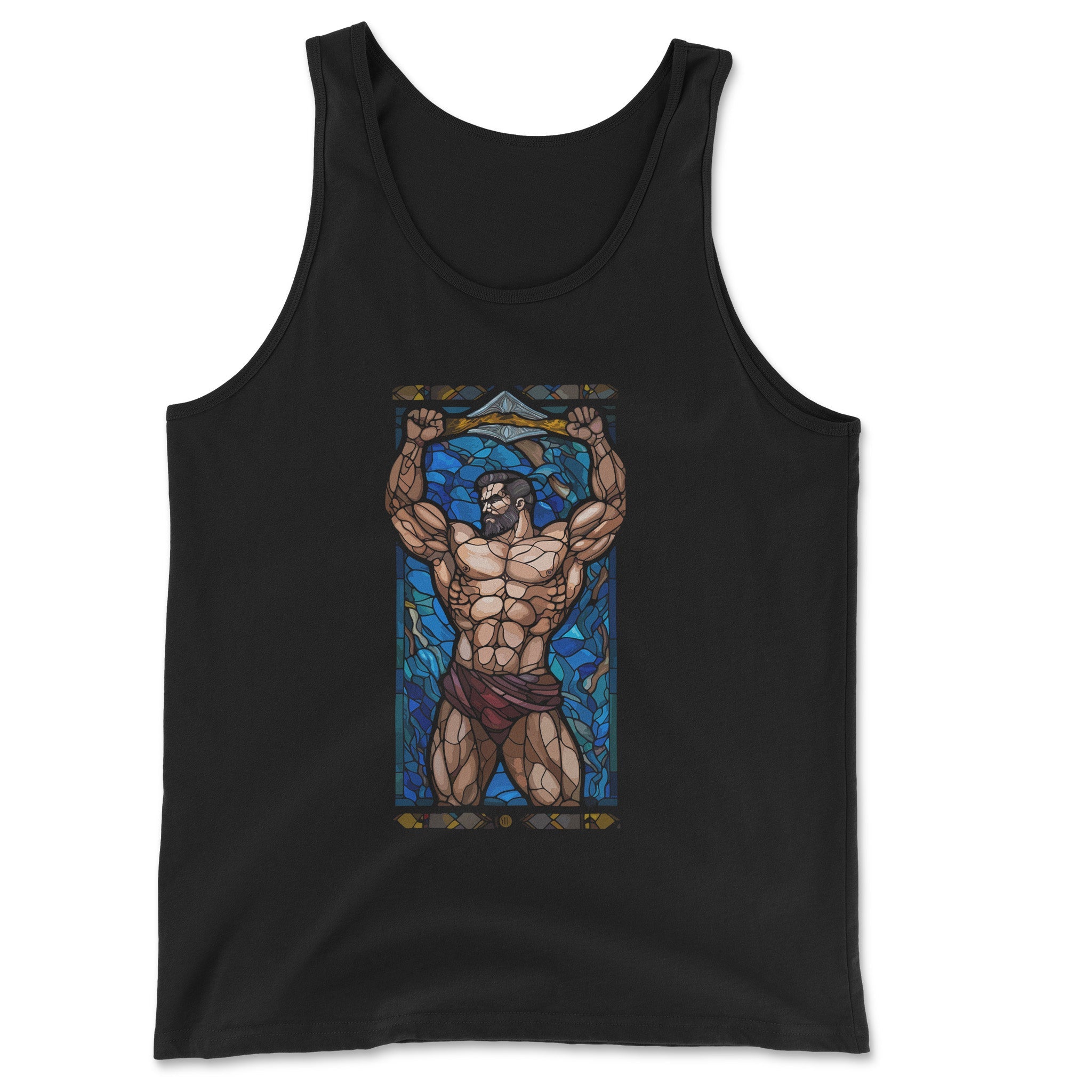 Glorious Glass Muscle Tank – Adorn Yourself in Artistry - Hunky Tops