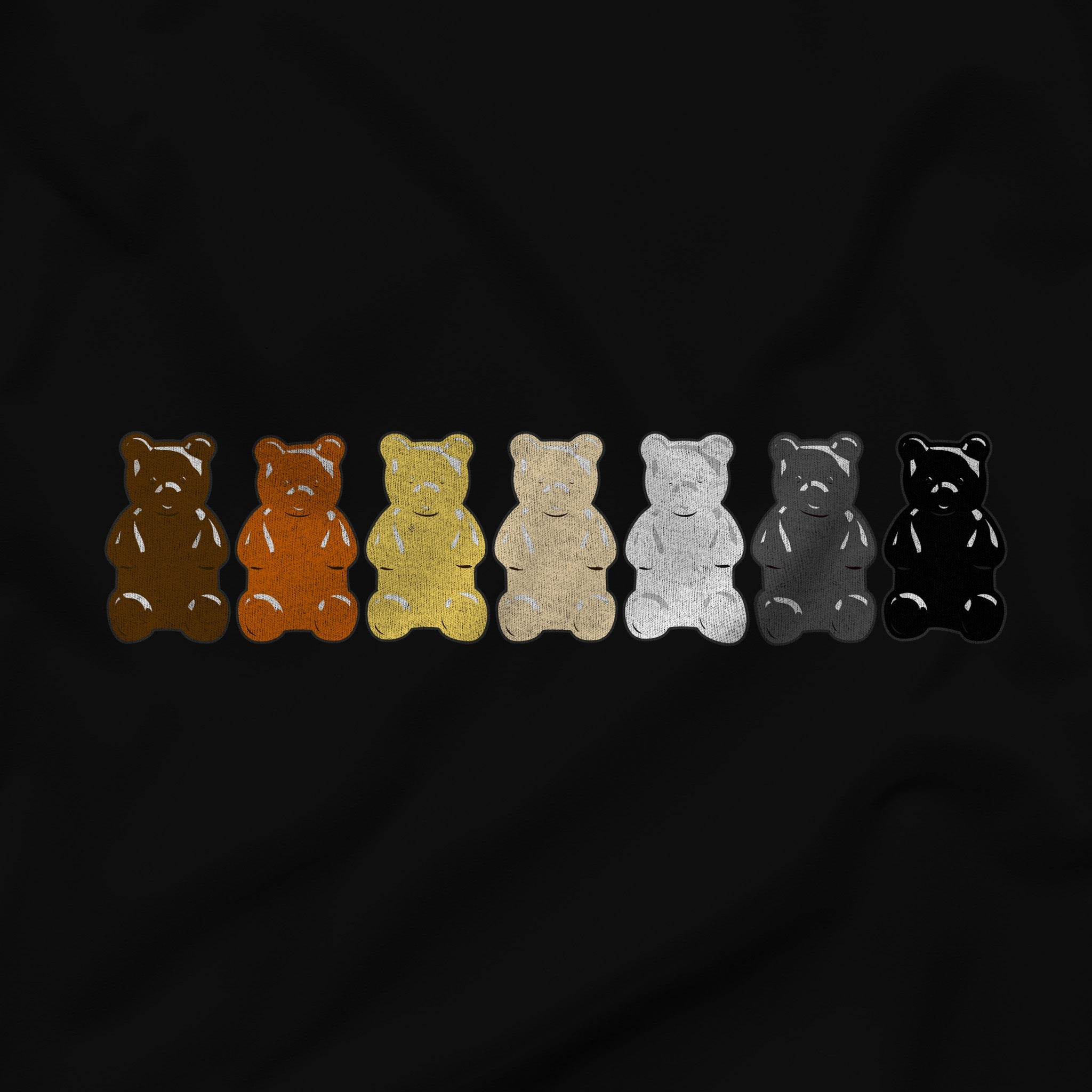 Gummy Bears Tank Top - Hunky Tops #color_Black