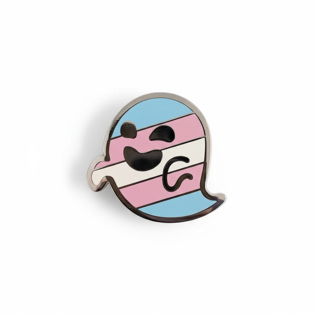 Transphantasm (transgender pride) hard enamel pin