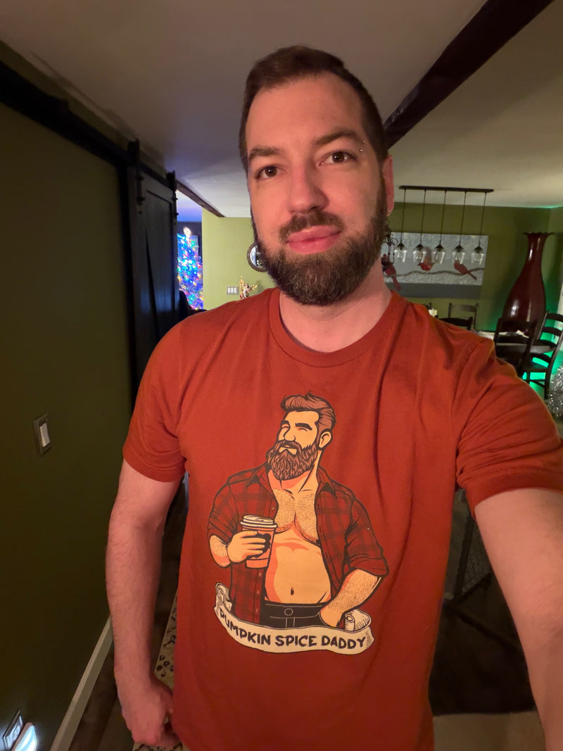 crustmug wearing Hunky Tops