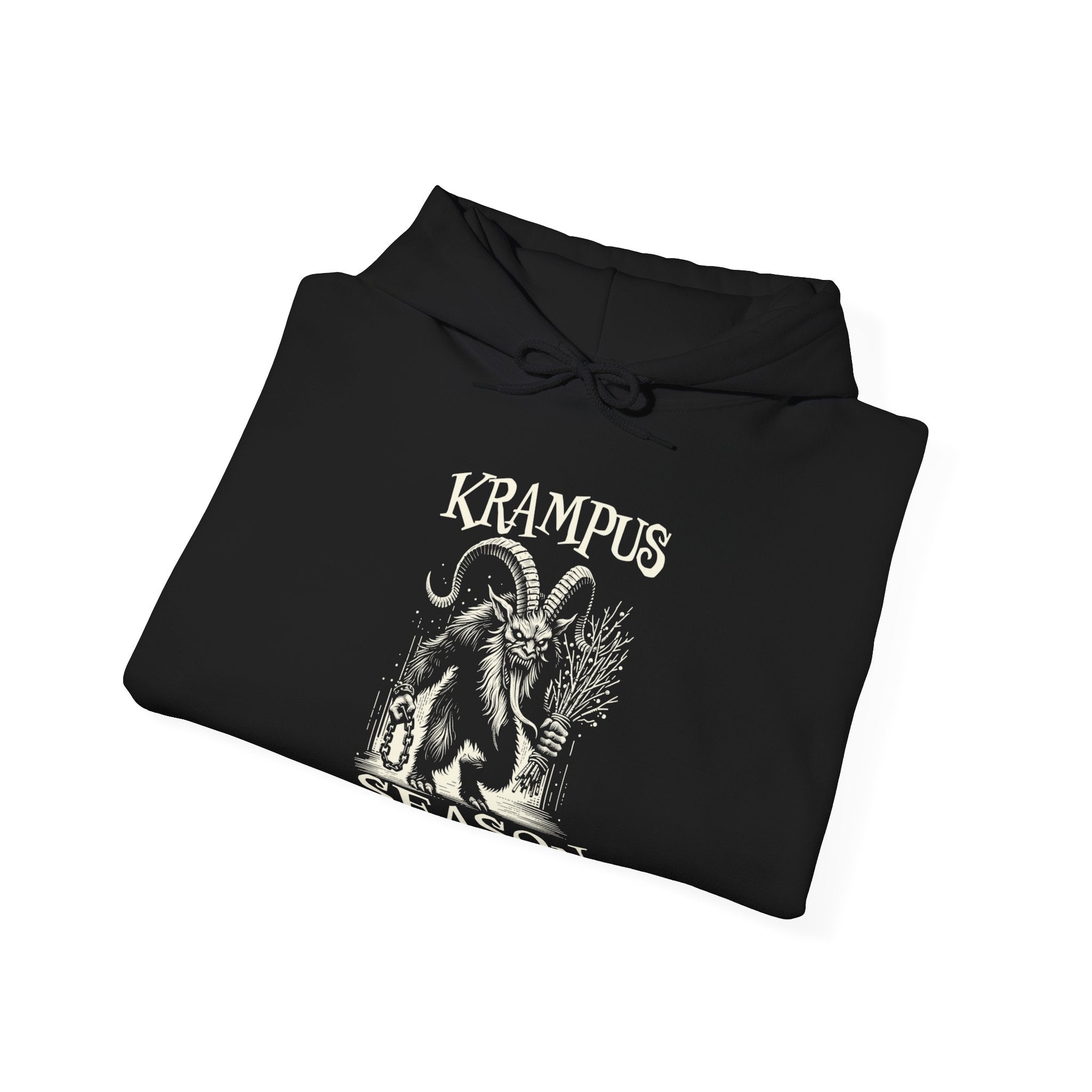 Krampus Season Holiday Hoodie - Hunky Tops #color_Black