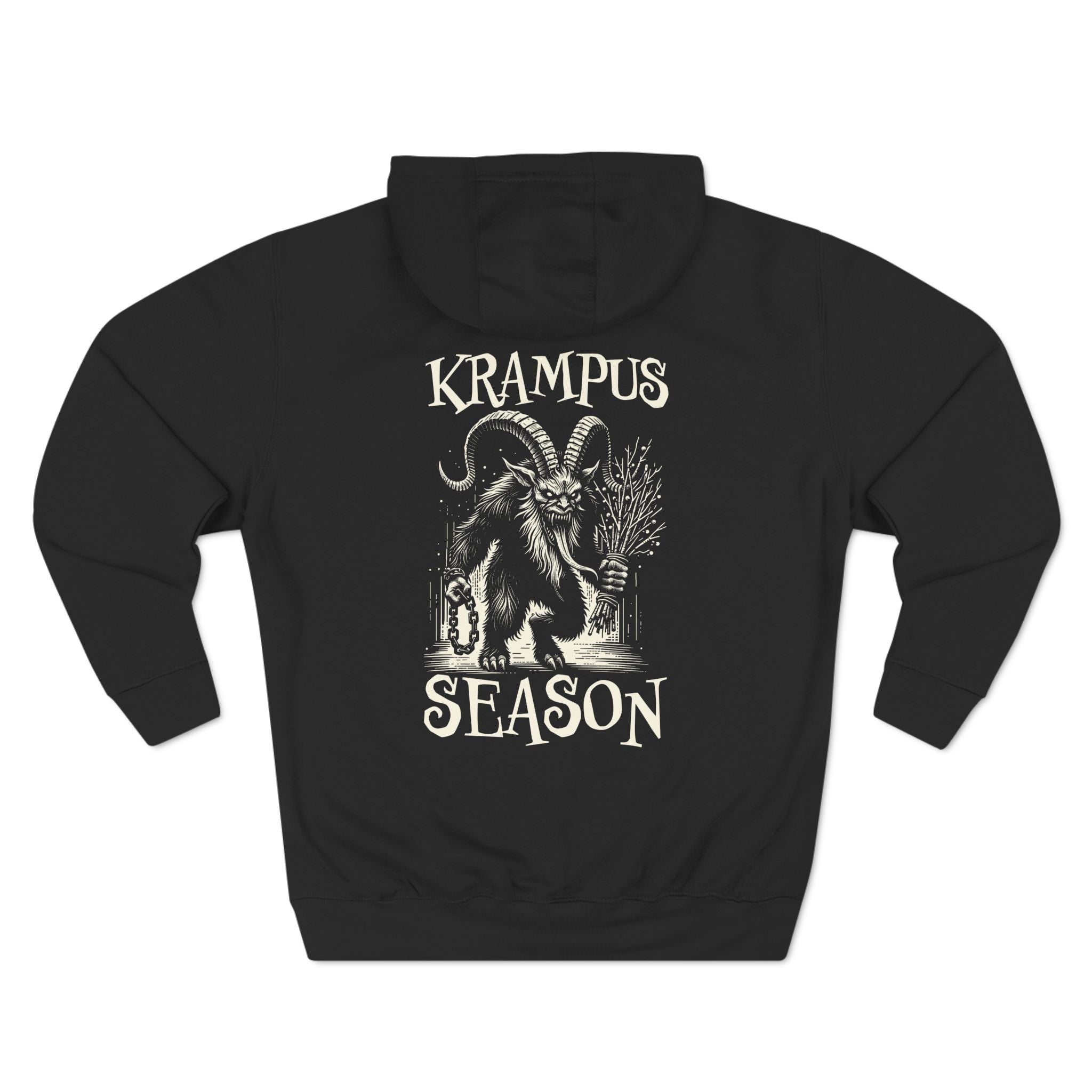 Krampus Season Holiday Premium Hoodie - Hunky Tops #color_Black