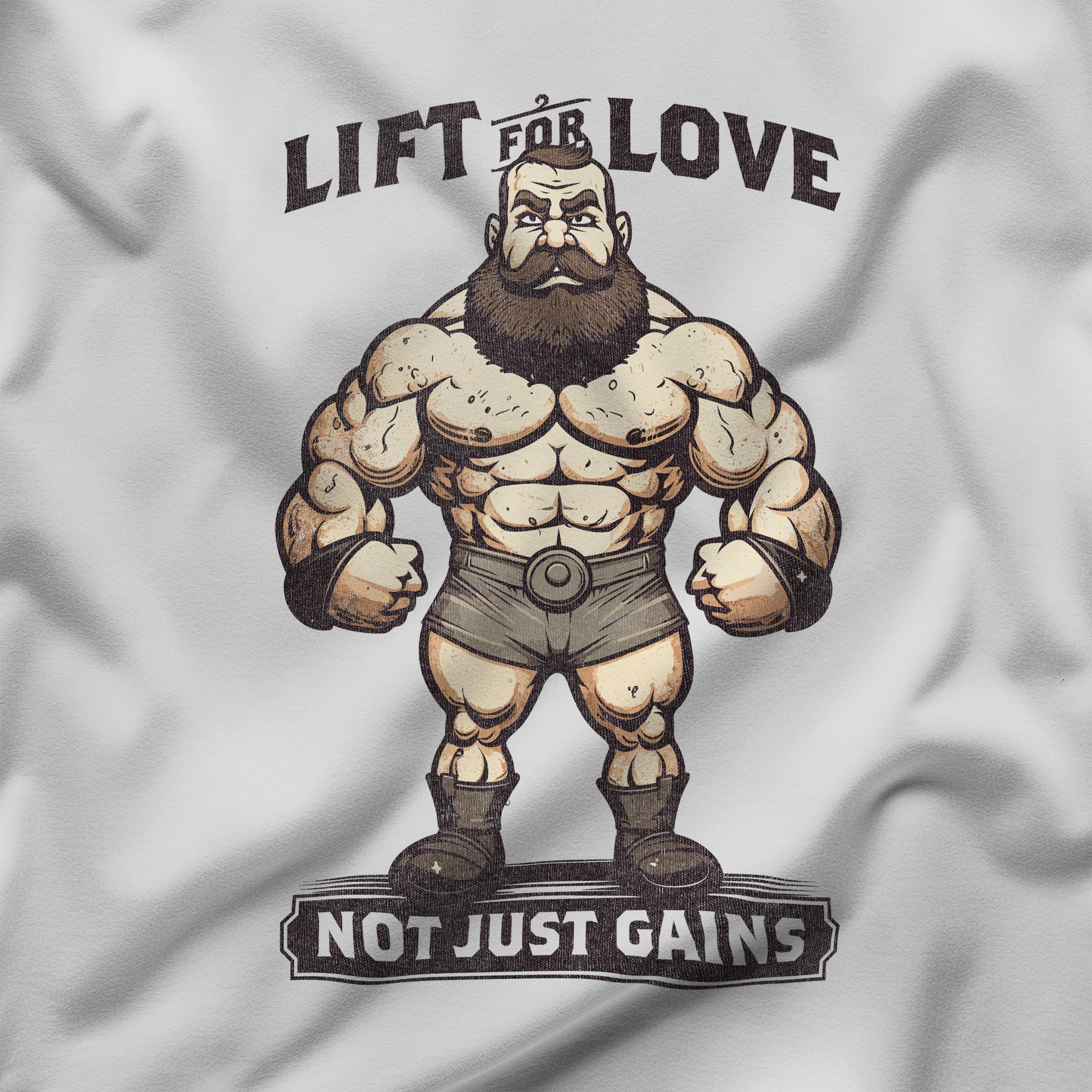 "Lift for Love, Not Just Gains" Muscular Man Tank Top - Hunky Tops