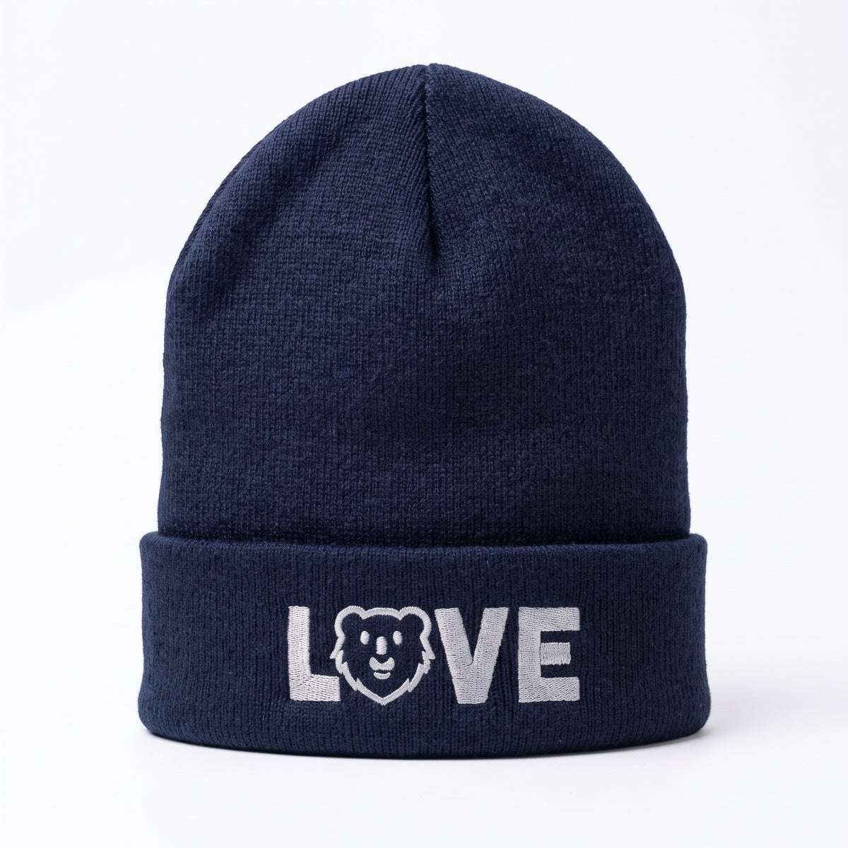 Love Hunky Tops Logo Cuffed Beanie #color_Navy