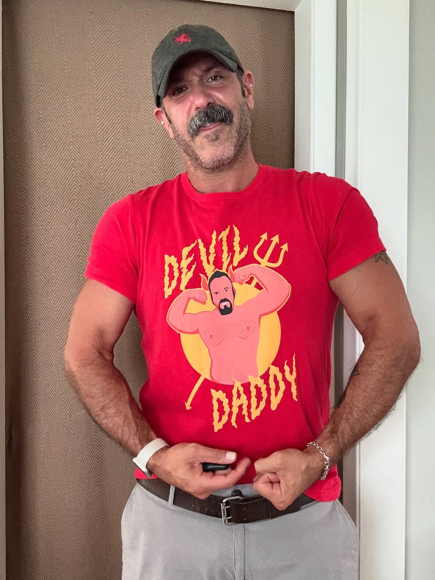 xlucasxedwardsx wearing the Devil Daddy T-Shirt
