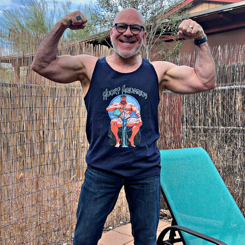 mandogetsfit wearing Hunky Tops