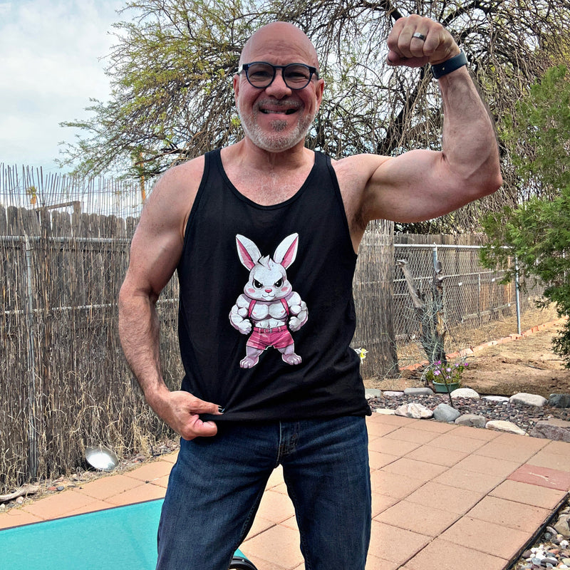 mandogetsfit wearing Hunky Tops