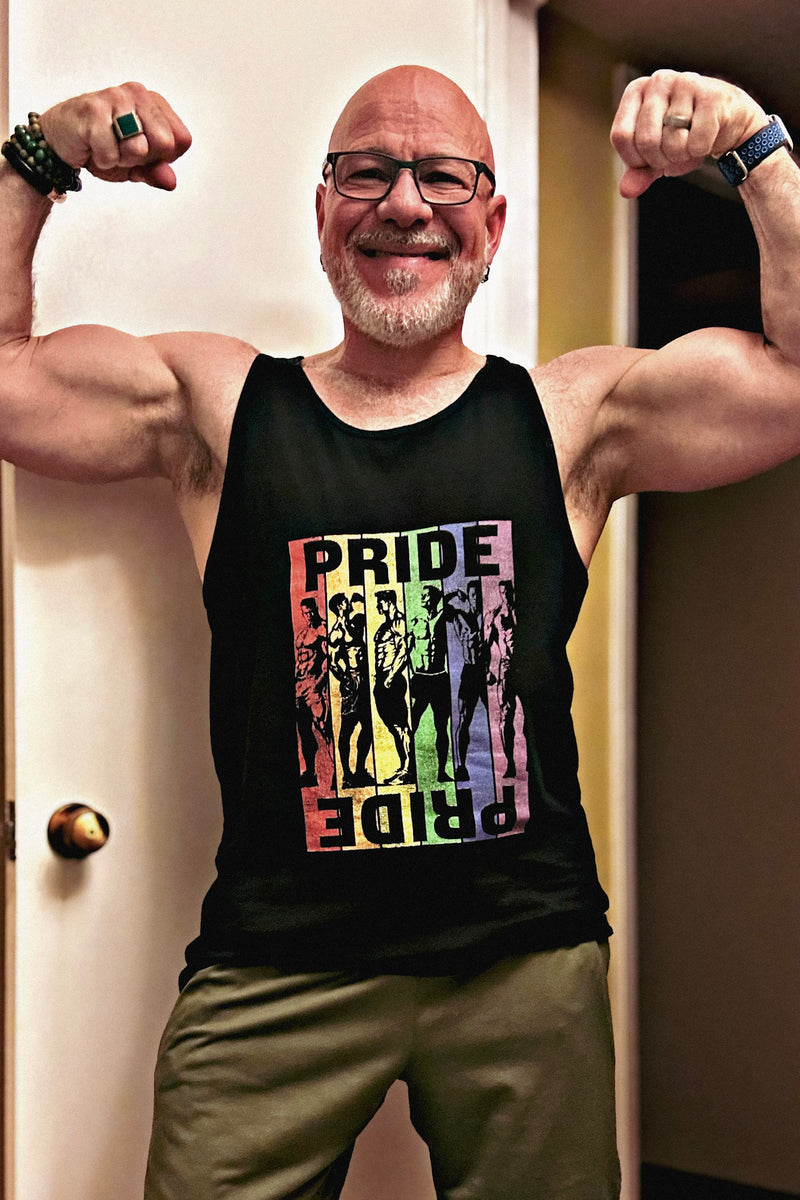 mandogetsfit wearing Hunky Tops