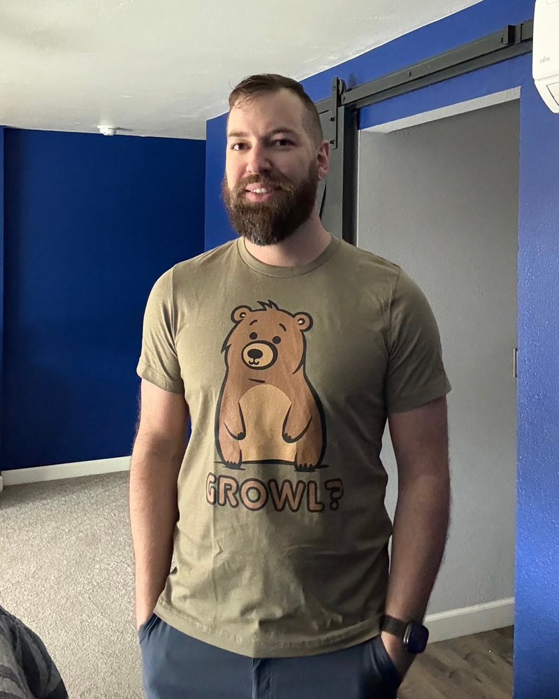 crustmug wearing Hunky Tops