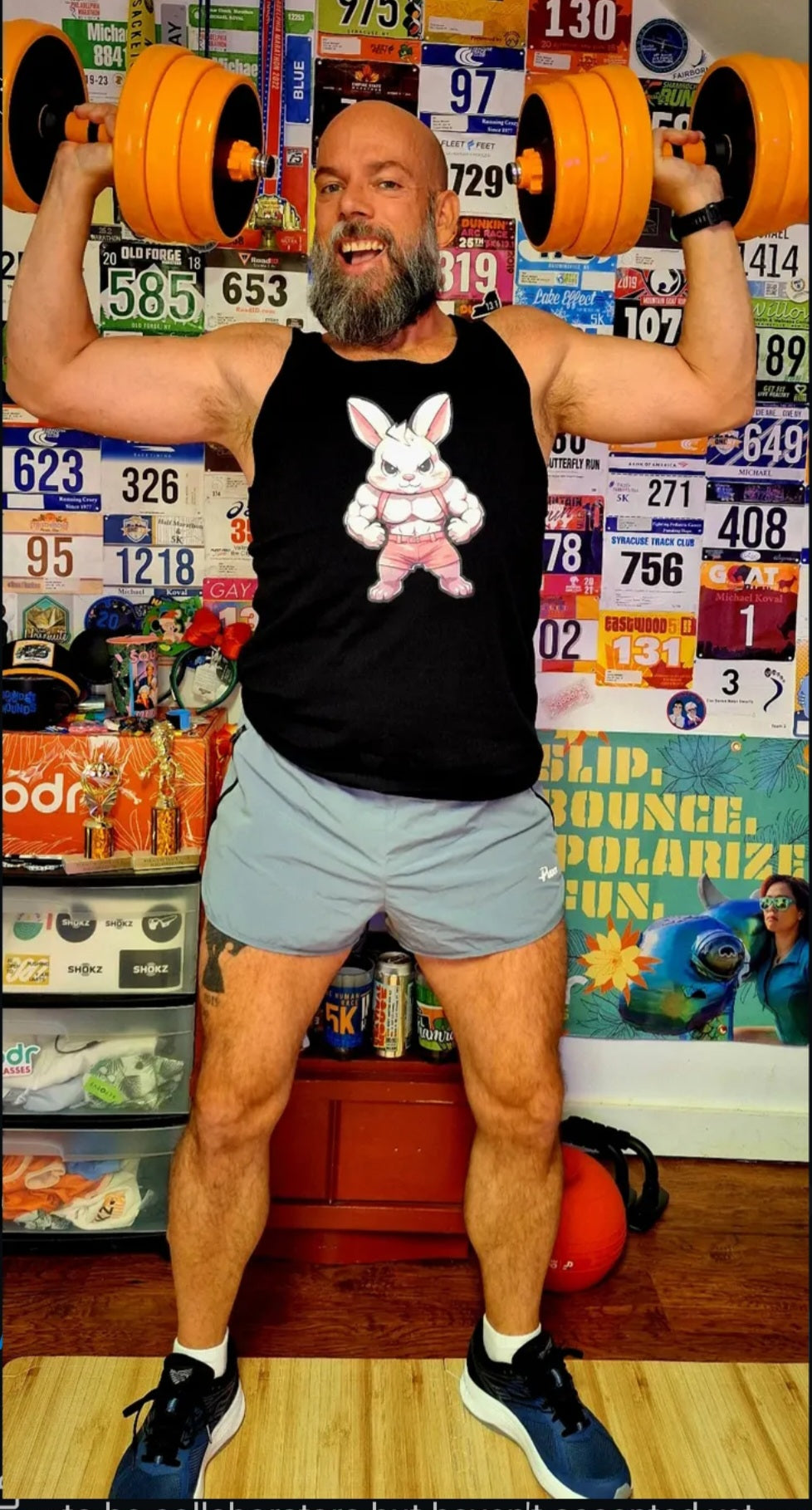 myinstadropped wearing the Gym Bunny Tank Top