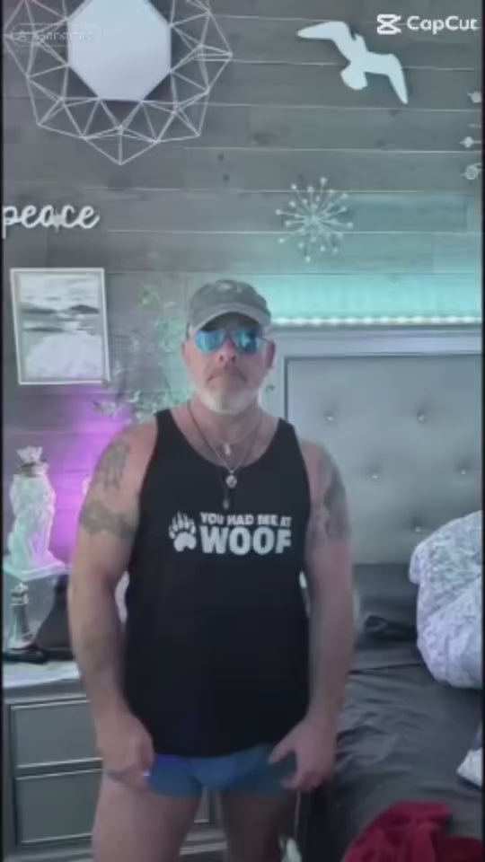 tddydic wearing Hunky Tops