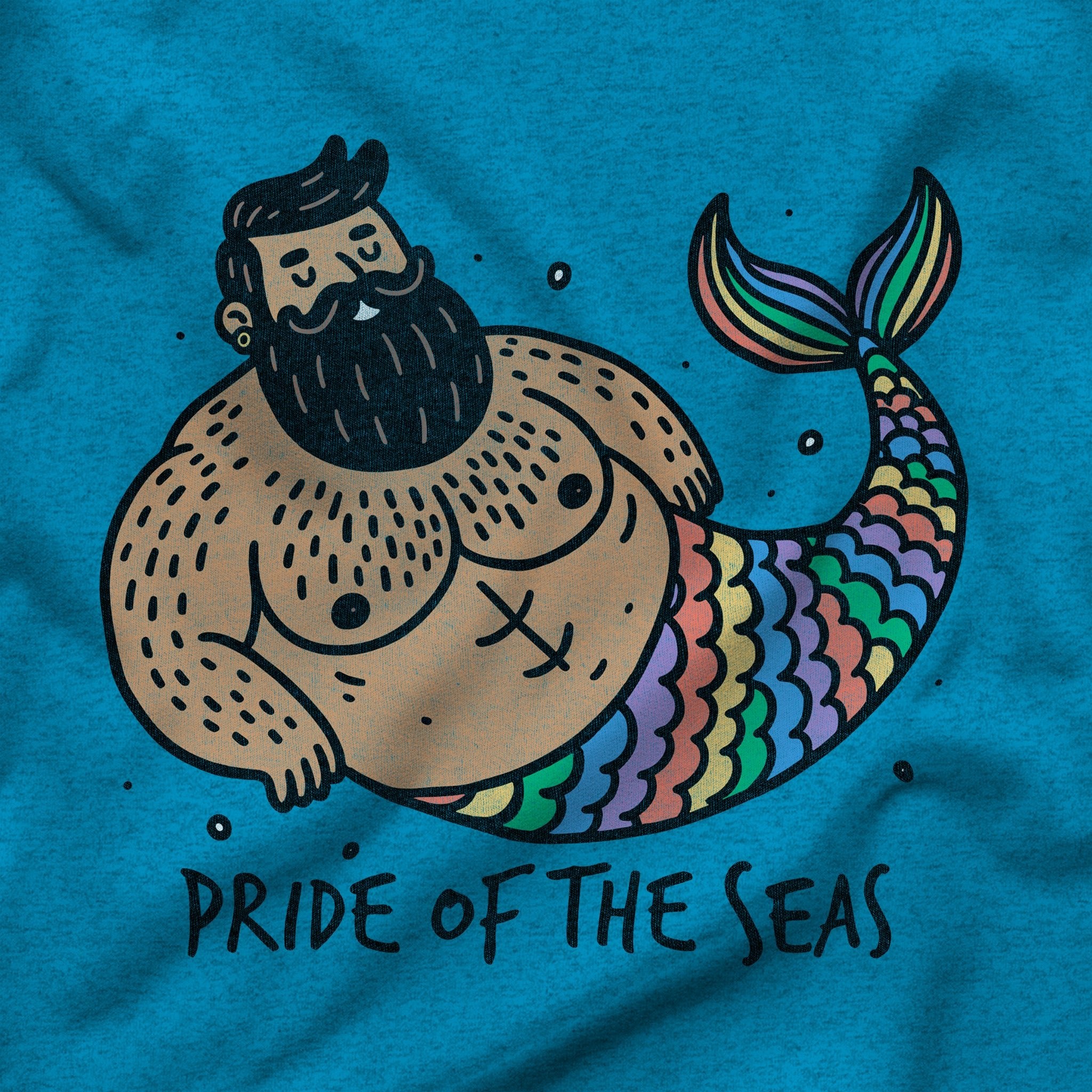 Pride of the Seas Tank – Mythical Merman Magic - Hunky Tops