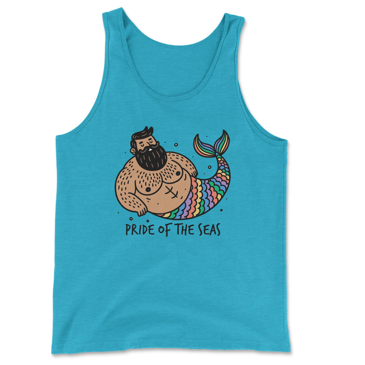 Pride Mermen Hunky Tops Apparel: Latino & Queer-Owned, Celebrating Pride with Style