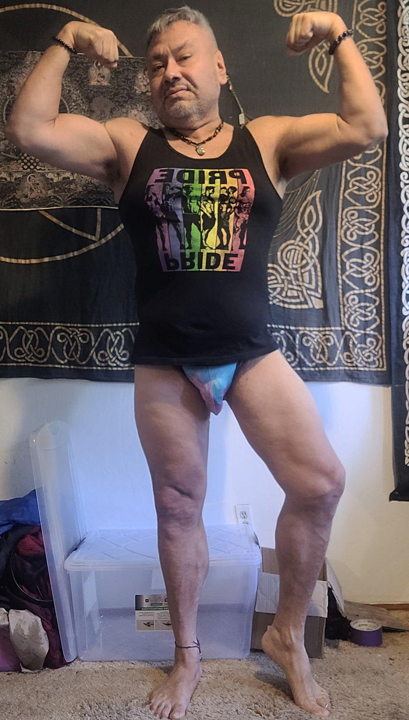 rudypalderette5 wearing Hunky Tops