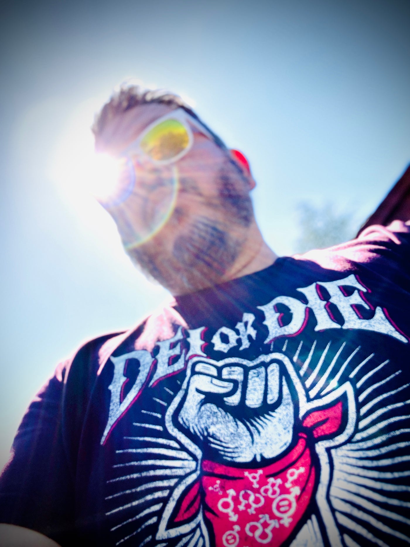 senorscary wearing the DEI OR DIE T-Shirt