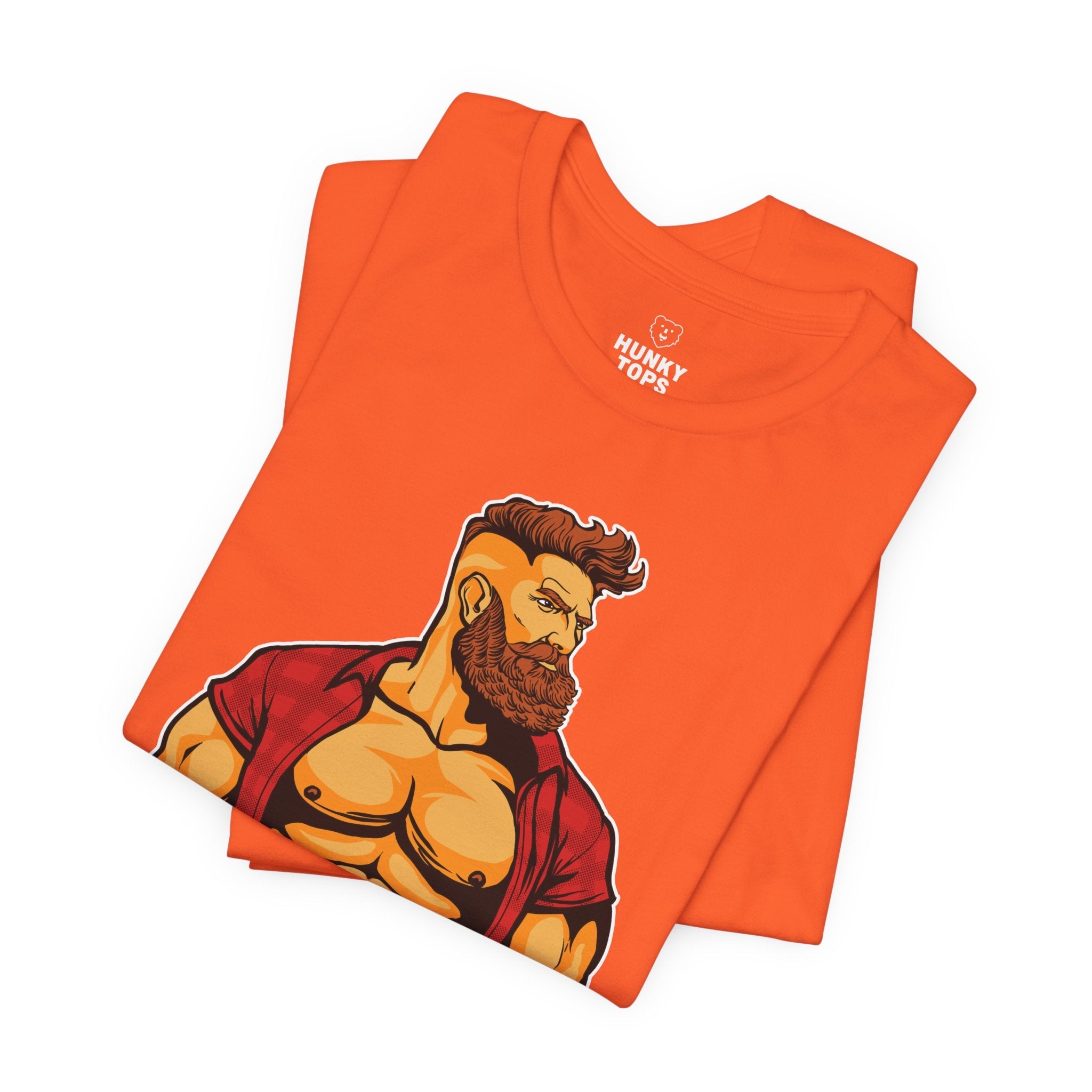 Stay Brawny T-Shirt - Hunky Tops#color_orange