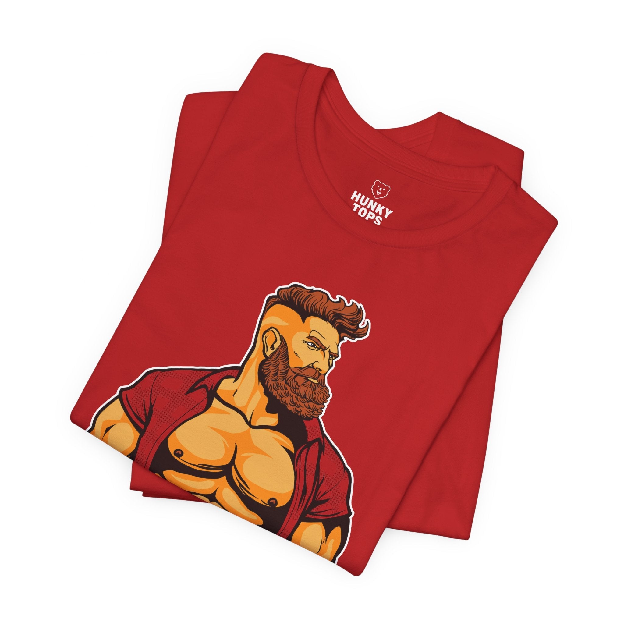 Stay Brawny T-Shirt - Hunky Tops#color_red