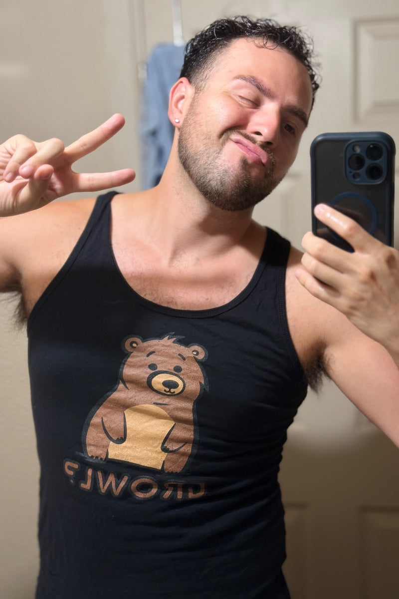 bagl3 wearing Hunky Tops