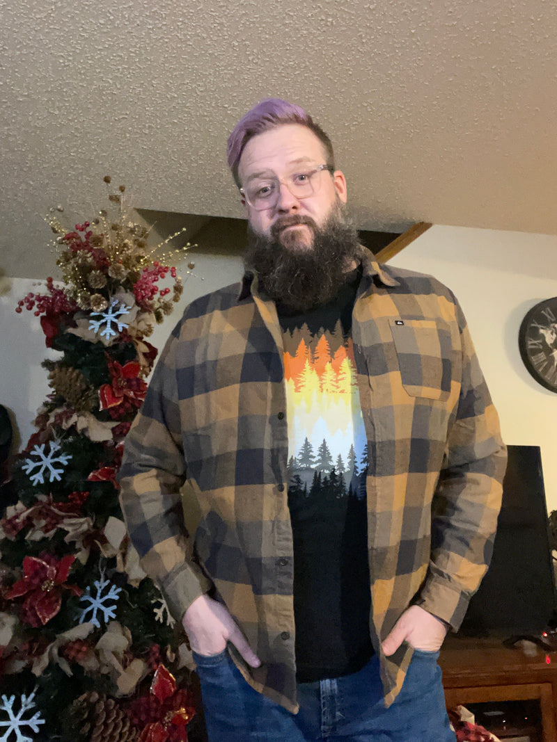 ndguybrarian wearing Hunky Tops