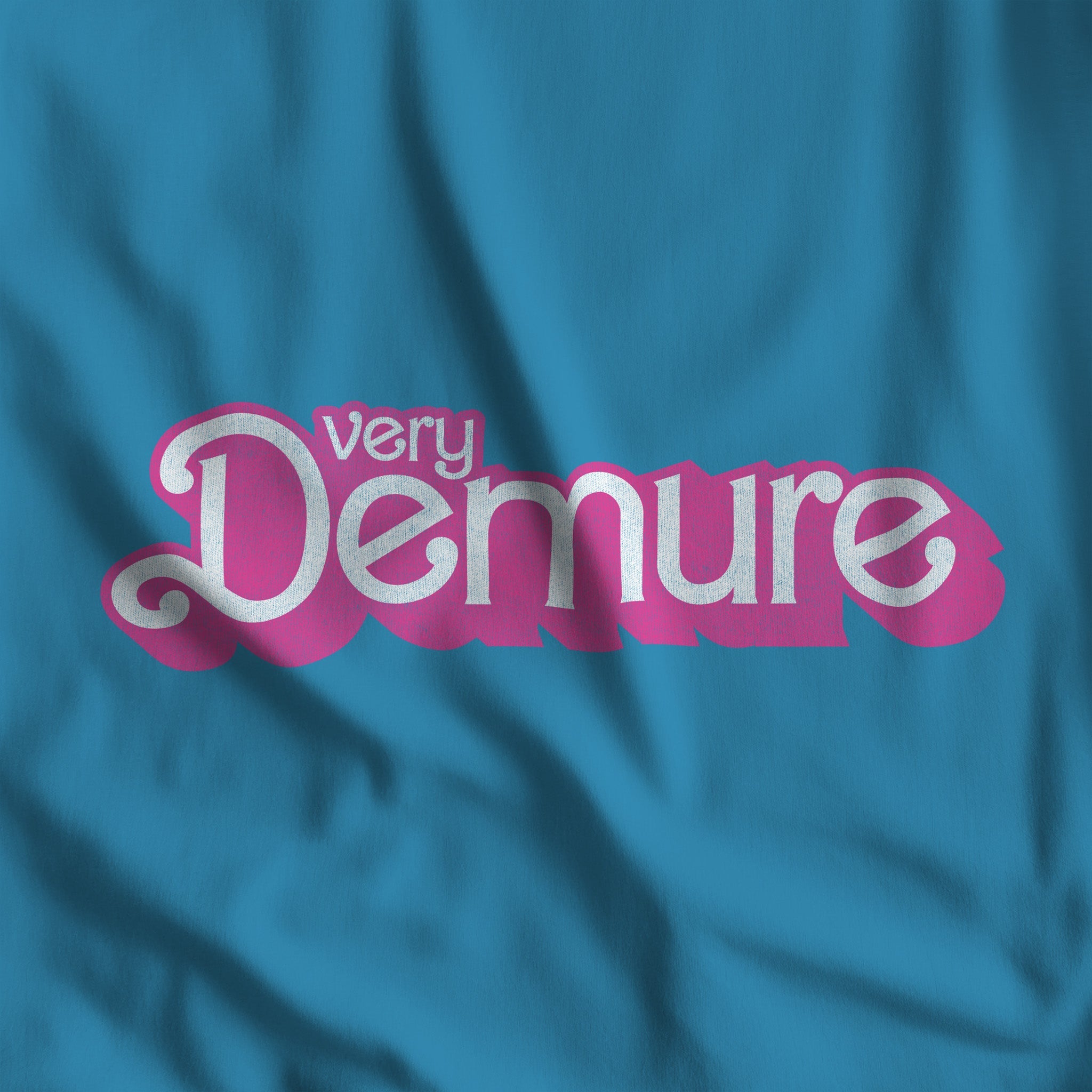 Very Demure T-Shirt - Hunky Tops #color_Aqua