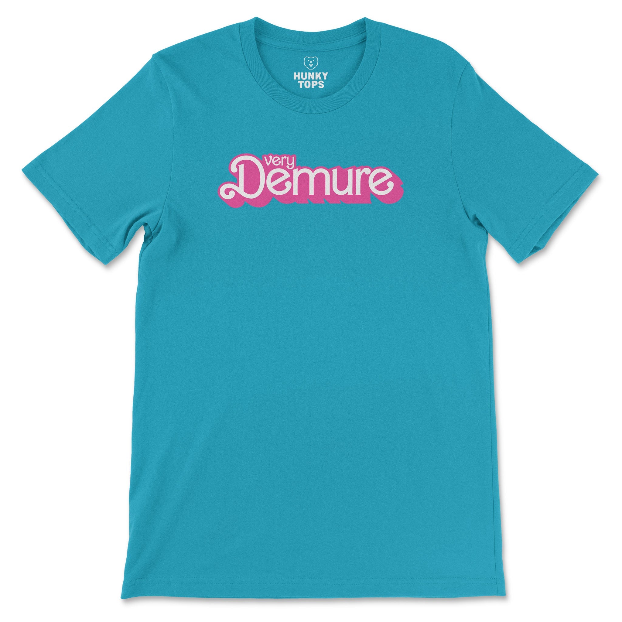 Very Demure T-Shirt - Hunky Tops #color_Aqua