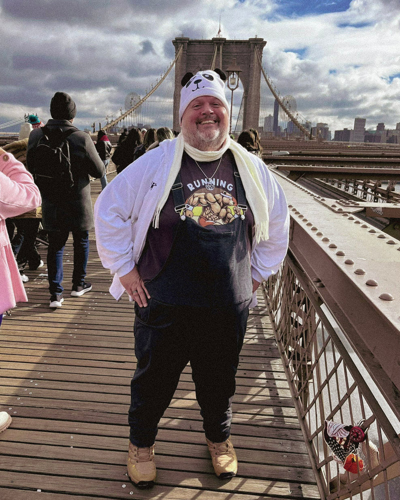 walkingwithjulius wearing Hunky Tops