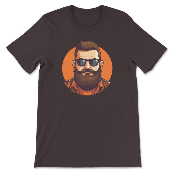 Bearded Lumberjack in Glasses T-Shirt